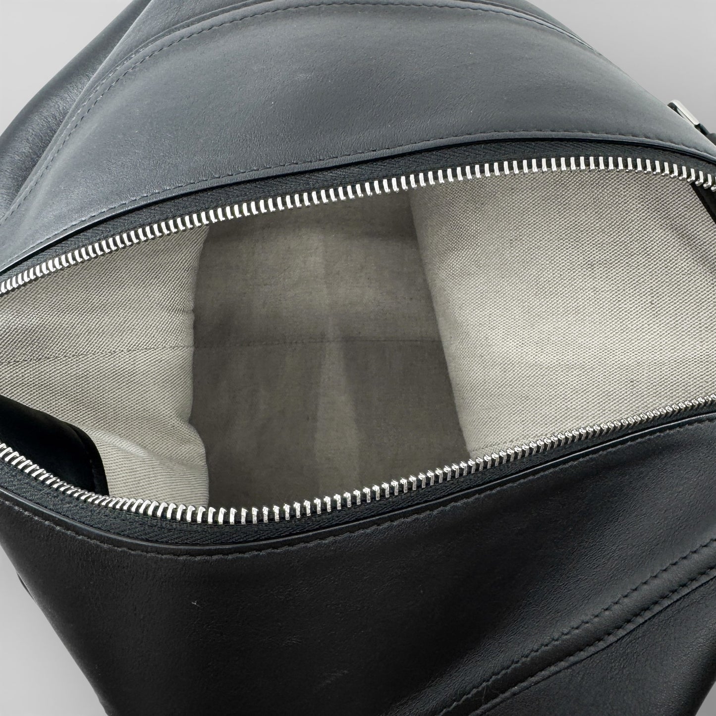 Ralph Lauren Collection Black Leather Bridle Shoulder Bag