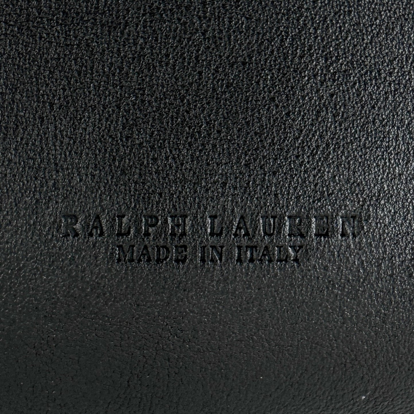Ralph Lauren Collection Black Leather Bridle Shoulder Bag