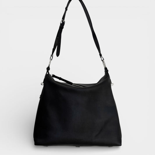 Ralph Lauren Collection Black Leather Shoulder Bridle Bag