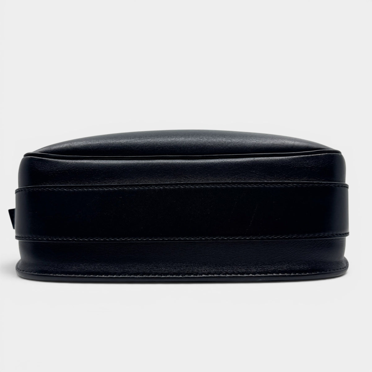 Ralph Lauren Black Leather Ricky Flap 70s Style Saddle Crossbody Bag