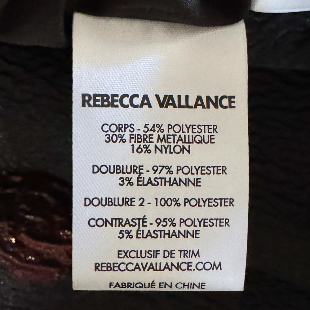 Rebecca Vallance Burgundy Floral Jacquard Florentina Midi Dress AU10 [NEW]