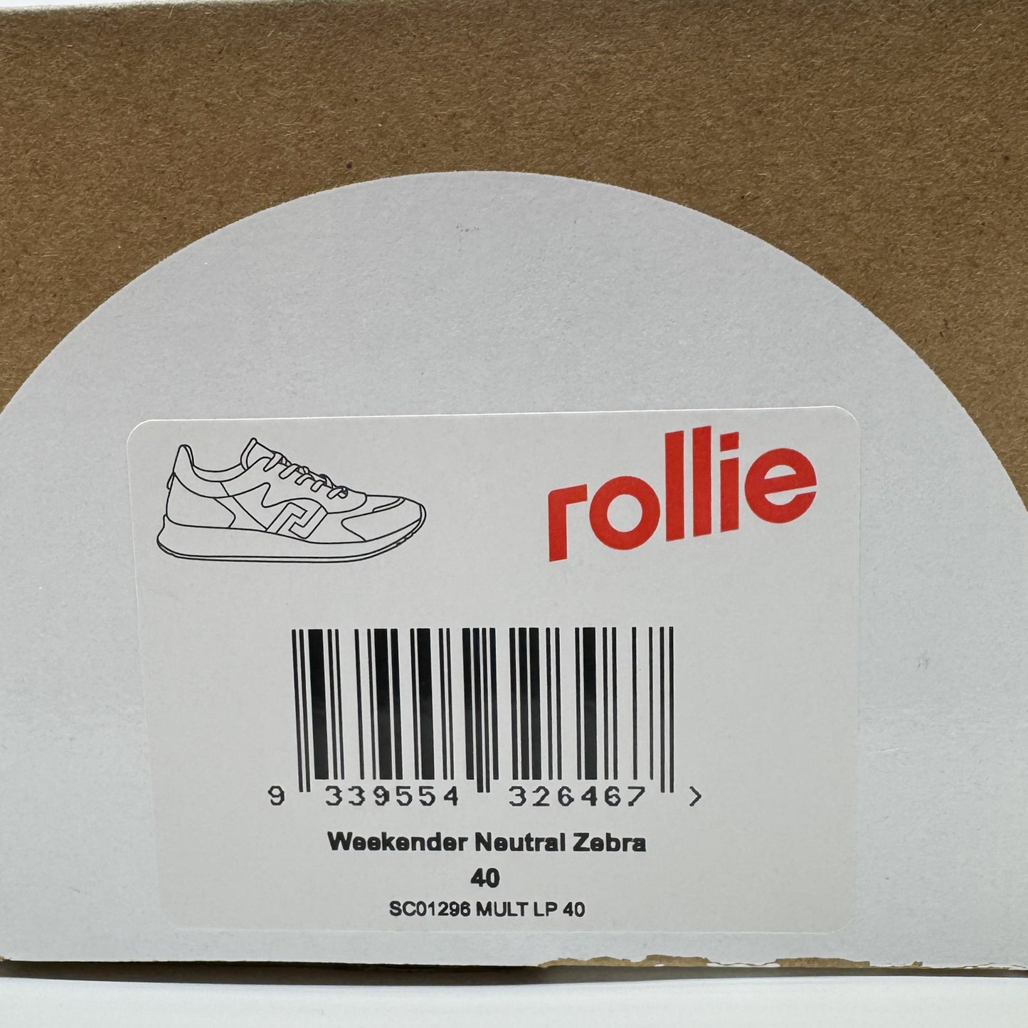 Rollie Weekender Neutral Zebra Multi Sneakers EU40 ~ AU9 [NEW]