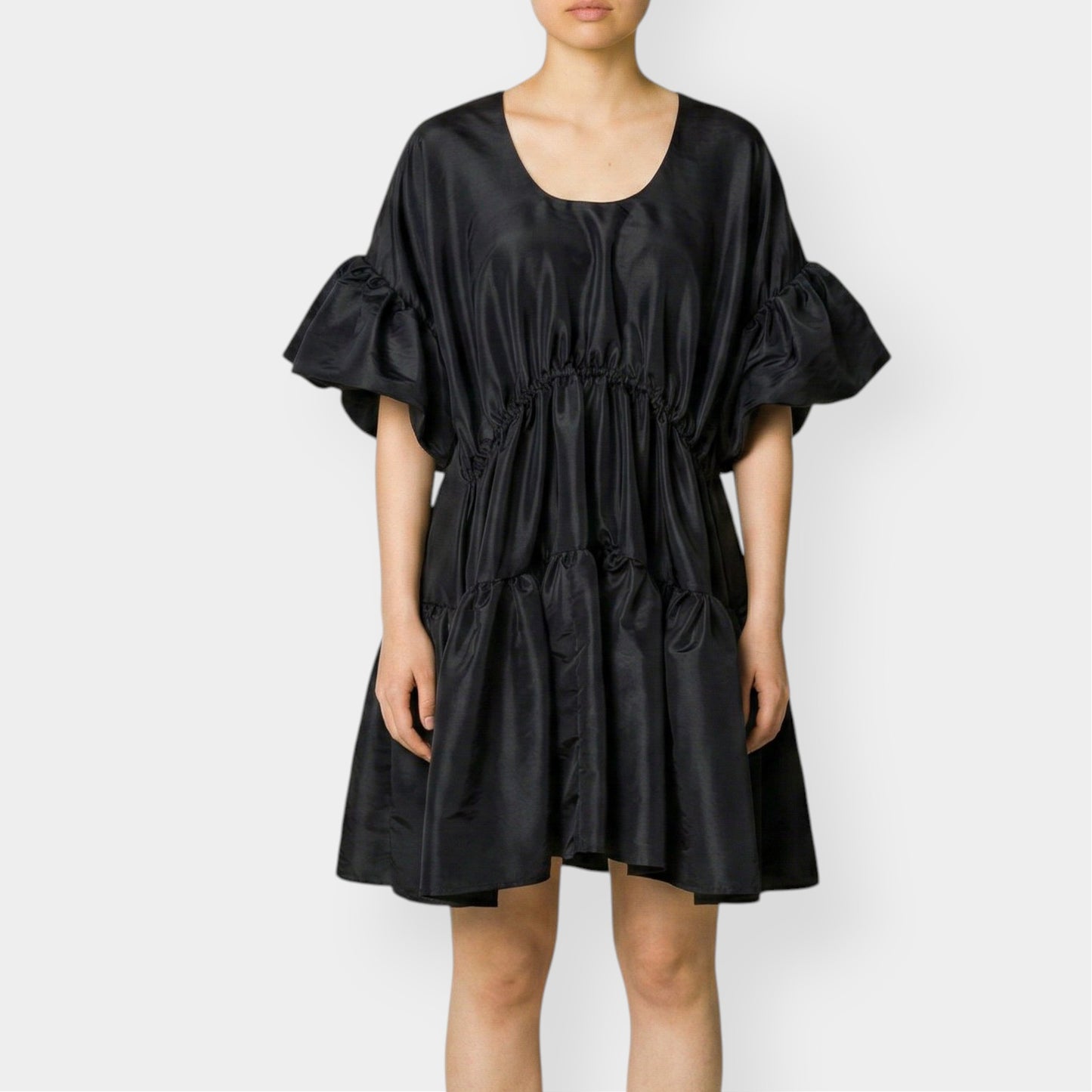 Romance Was Born Black Satin Desire Dress AU14 ~ Large [NEW]