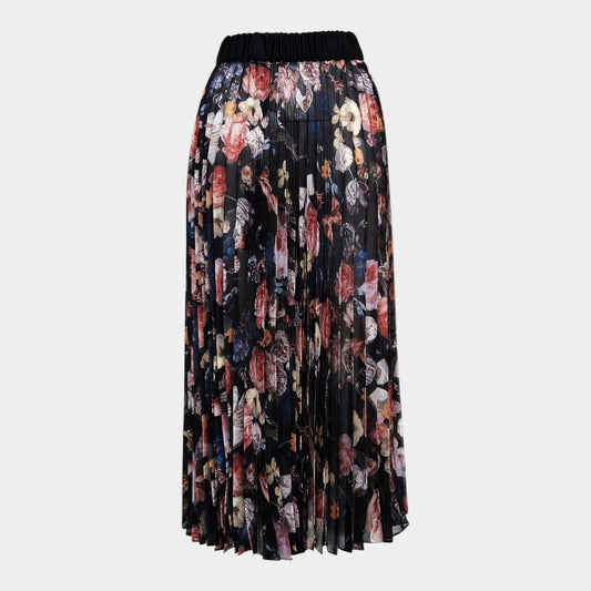 Romance Was Born Multicoloured Floral Jardin Dream Pleated Skirt AU14