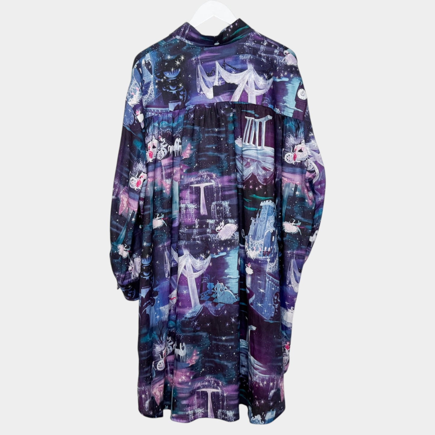 Romance Was Born Disney Purple Linen Shirt Dress Medium ~ Large ~ AU12-14-16 [NEW]