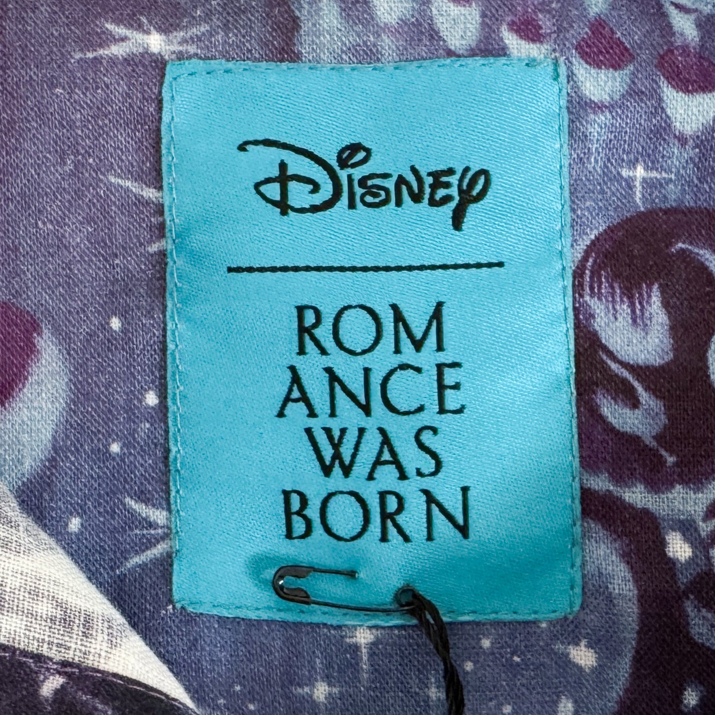 Romance Was Born Disney Purple Linen Shirt Dress Medium ~ Large ~ AU12-14-16 [NEW]