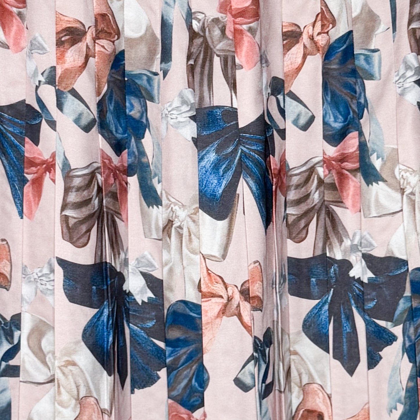 Romance Was Born Pink Blue Peek-A-Bow Pleated Skirt Large ~ AU14 [NEW]
