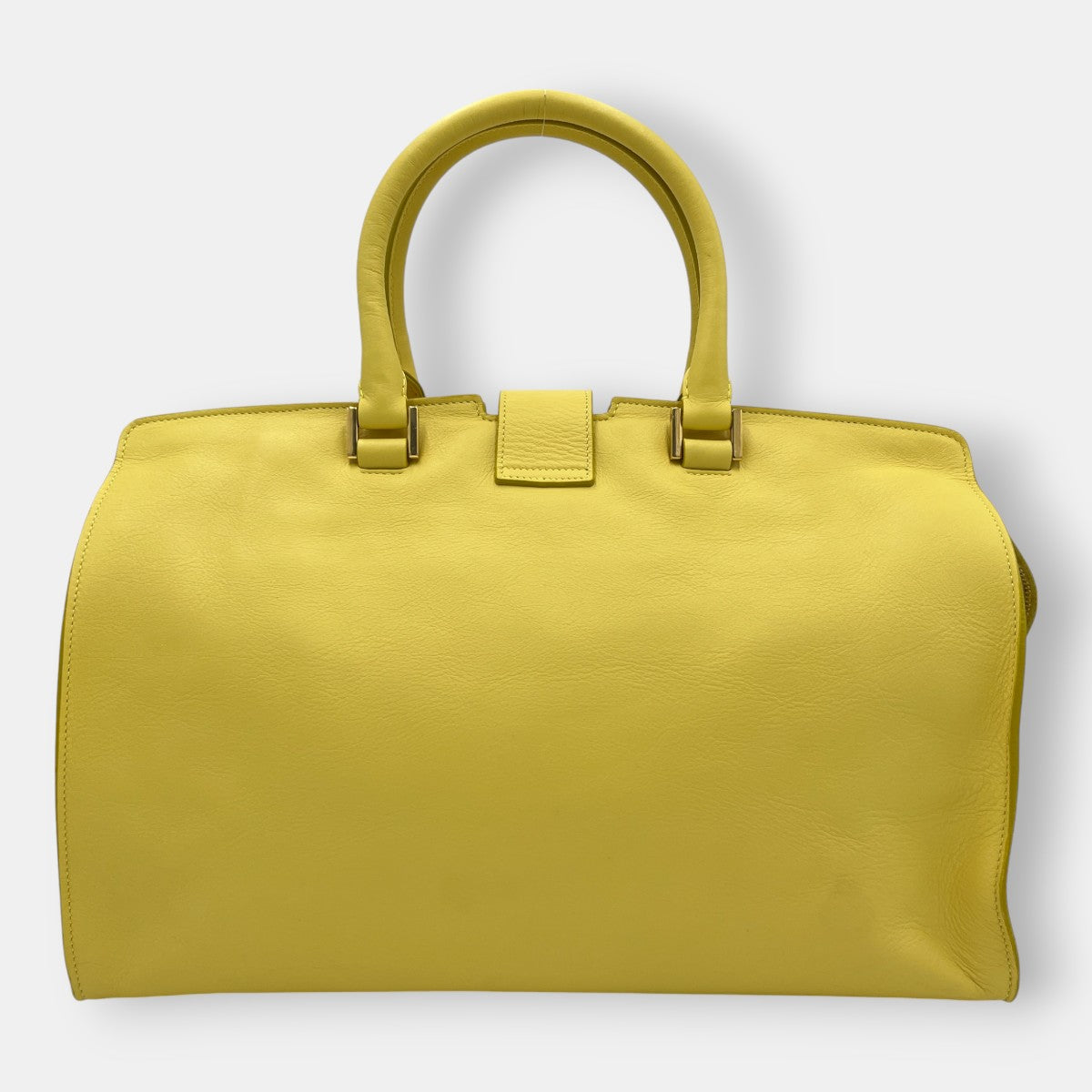 Saint Laurent YSL Yellow Leather Cabas Classic Sac Ligne Y Bag