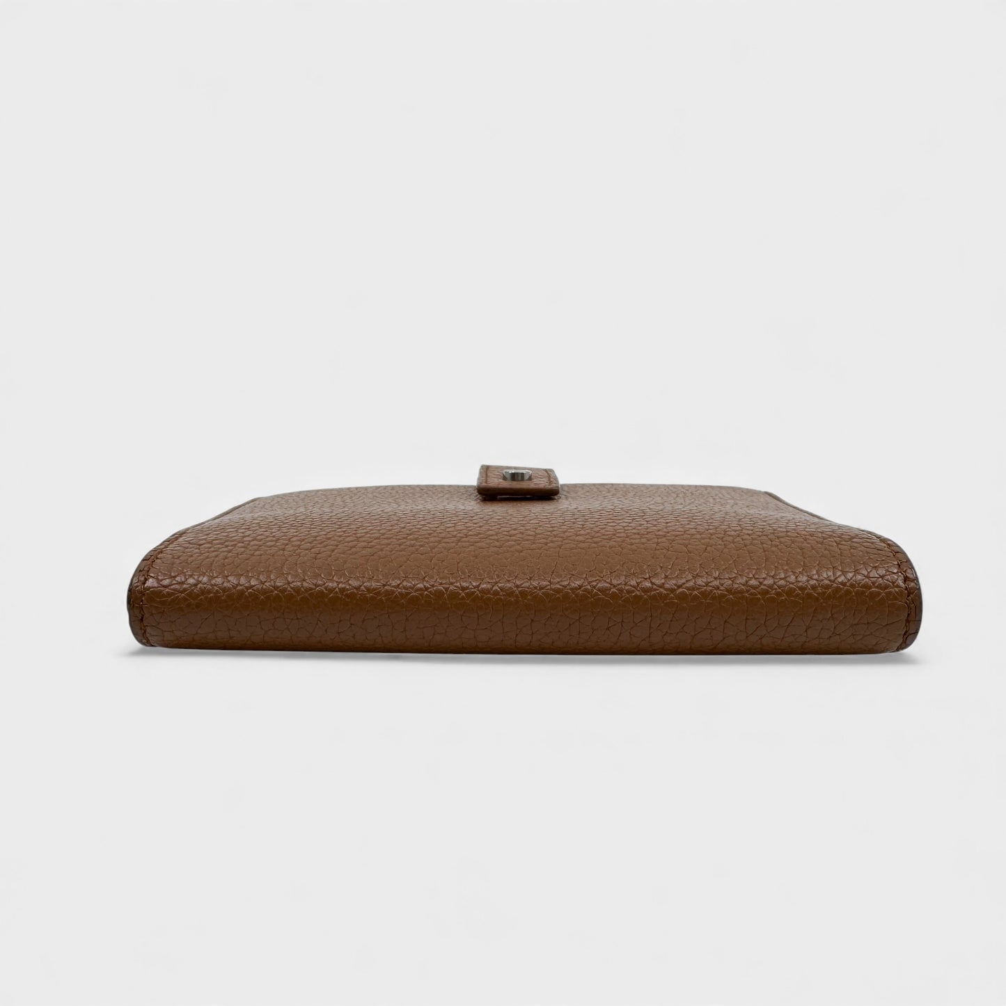 Saint Laurent Sac De Jour Tan Brown Pebbled Leather Wallet Purse
