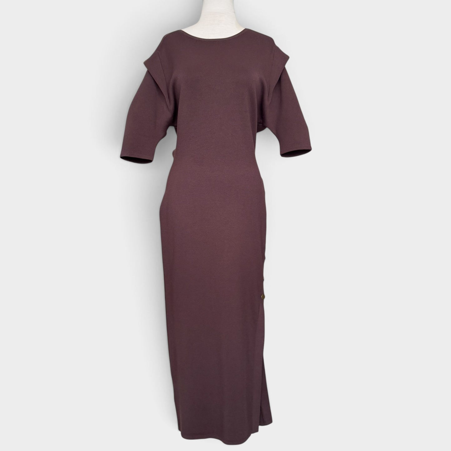 Sass & Bide Chocolate Brown It's All About Sound Knit Dress Medium ~ AU10 [NEW]