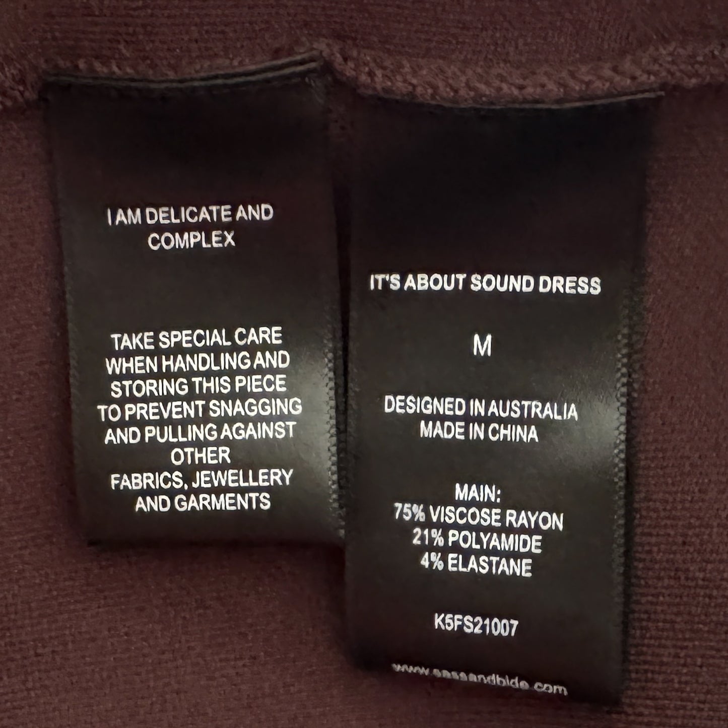 Sass & Bide Chocolate Brown It's All About Sound Knit Dress Medium ~ AU10 [NEW]