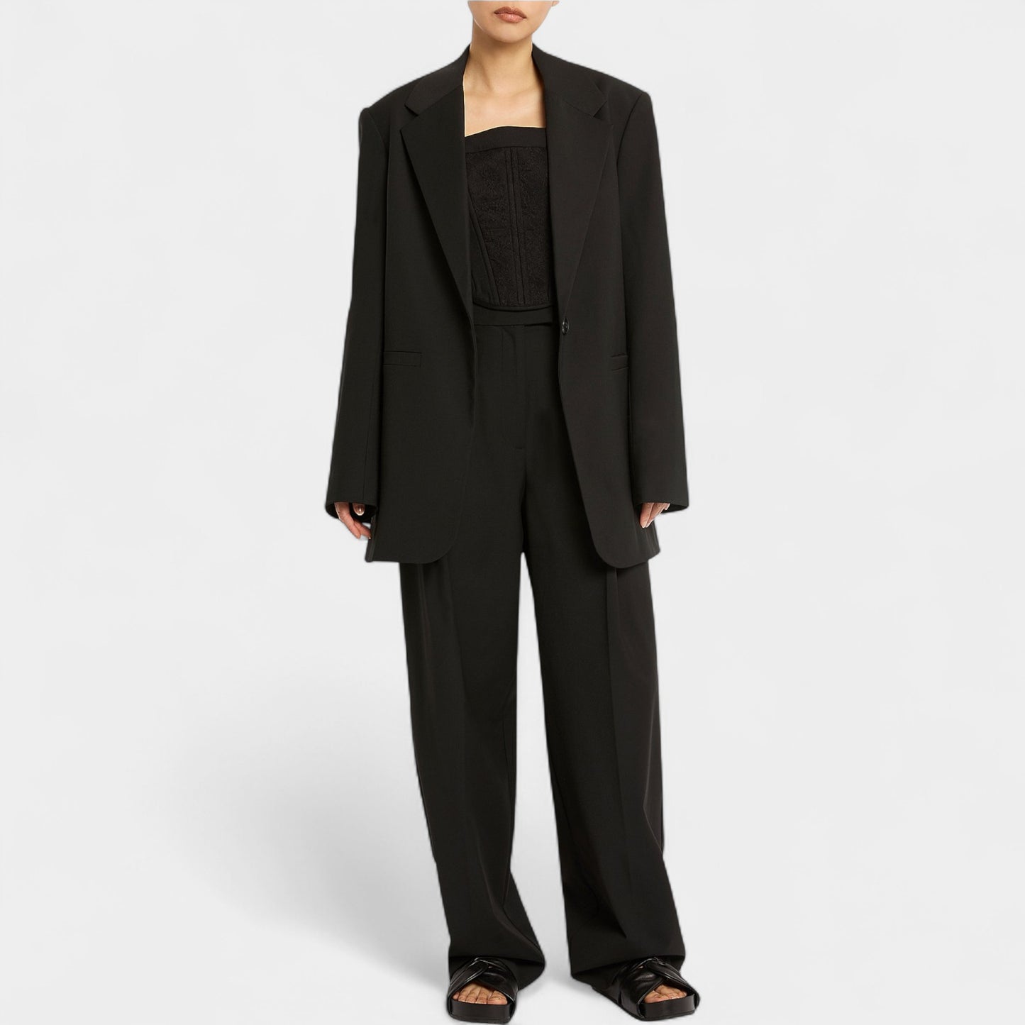 Sass & Bide Black Wool Blend 'Say My Name' Blazer Jacket Medium ~ AU14