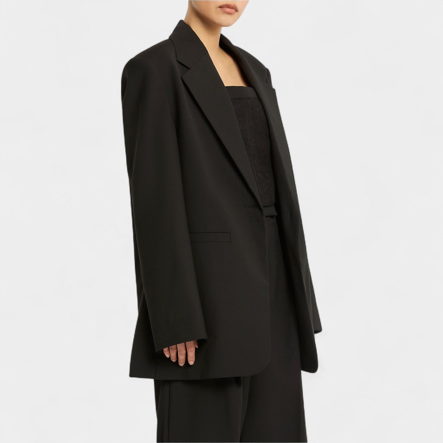 Sass & Bide Black Wool Blend 'Say My Name' Blazer Jacket Medium ~ AU14