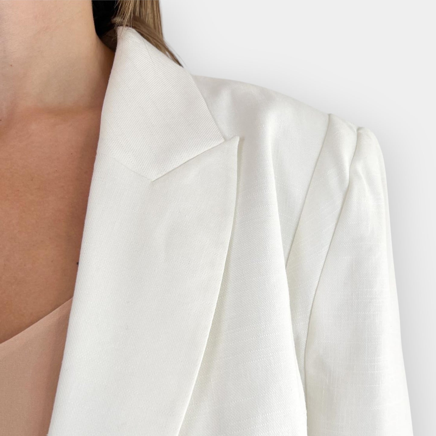 Sass & Bide 'Punctured Ego' White Linen Jacket AU16 [NEW]