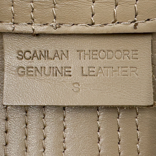 Scanlan Theodore Nude Taupe Wide Leather Belt Small AU8-10