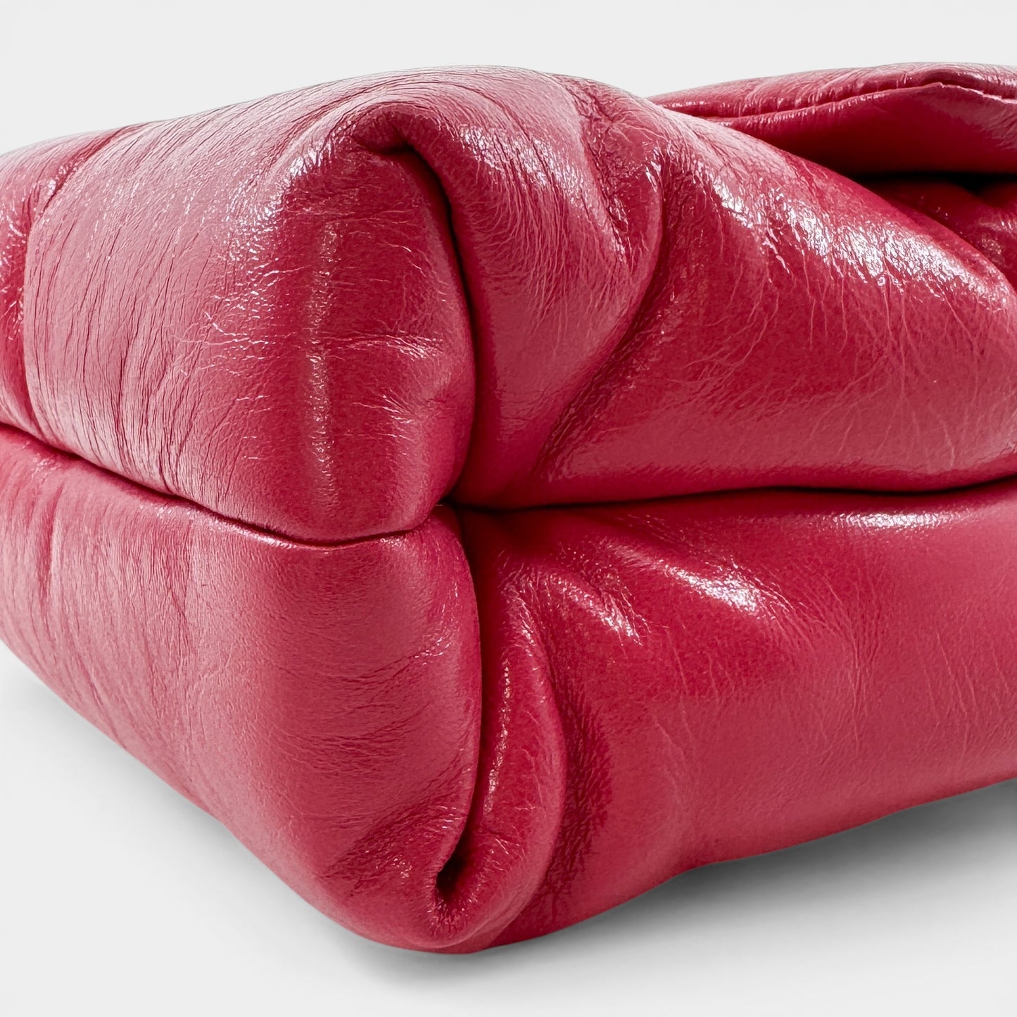 Scanlan Theodore Raspberry Pink Leather Small Pillow Bag
