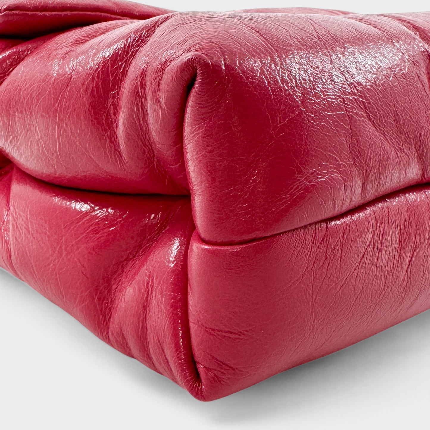 Scanlan Theodore Raspberry Pink Leather Small Pillow Bag
