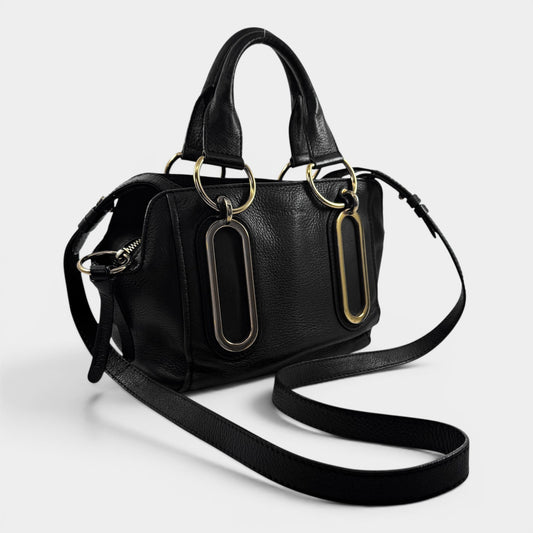 See by Chloé Paige Black Leather Small Crossbody & Tote Bag