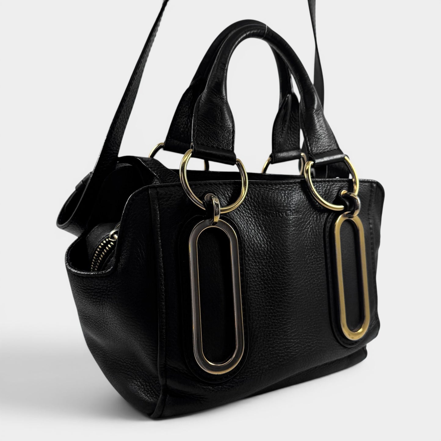 See by Chloé Paige Black Leather Small Crossbody Bag