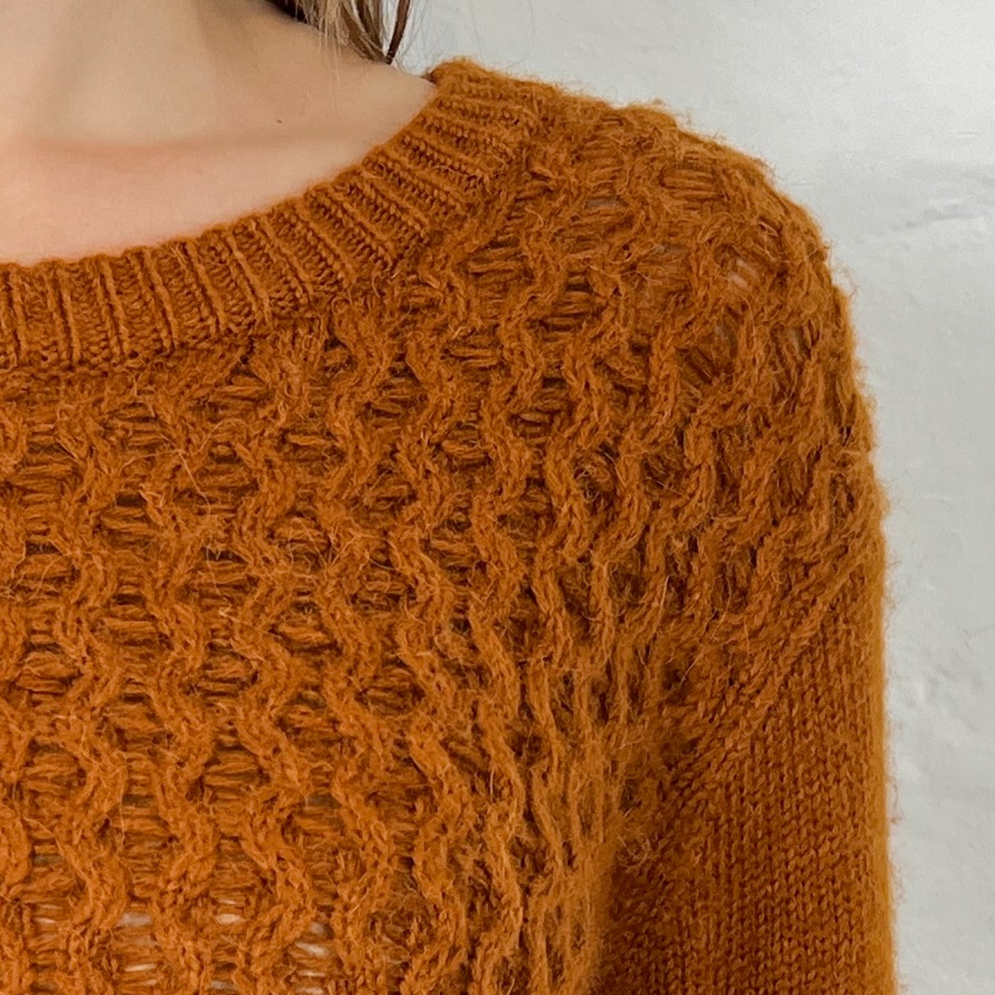 See By Chloé Cinnamon Brown Knit Wool-blend Jumper Dress L ~ AU12-14