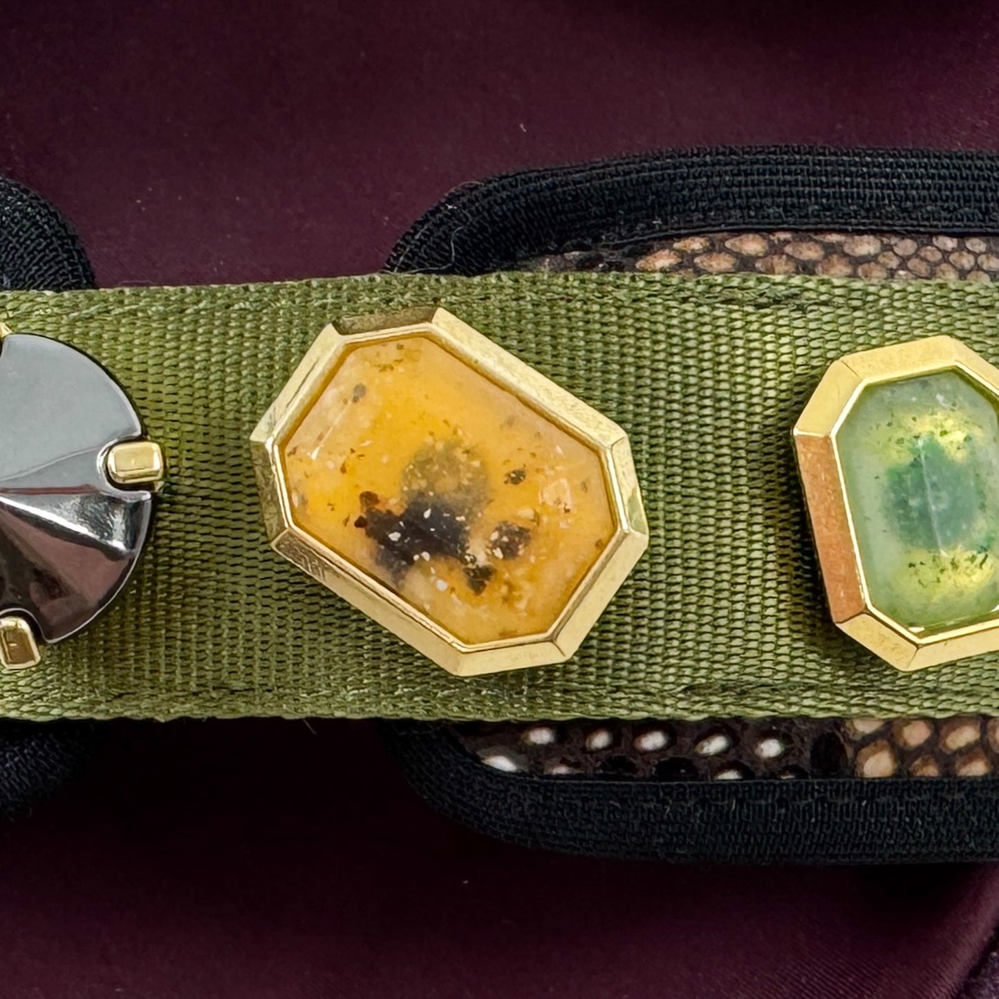 See By Chloe Green Jewelled Sport Sandals EU39 ~ AU8