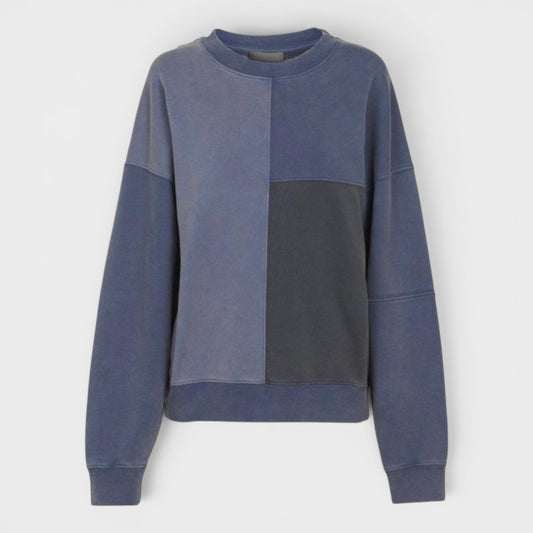 See By Chloé Navy Blue Colourblock Sweatshirt Medium ~ Large