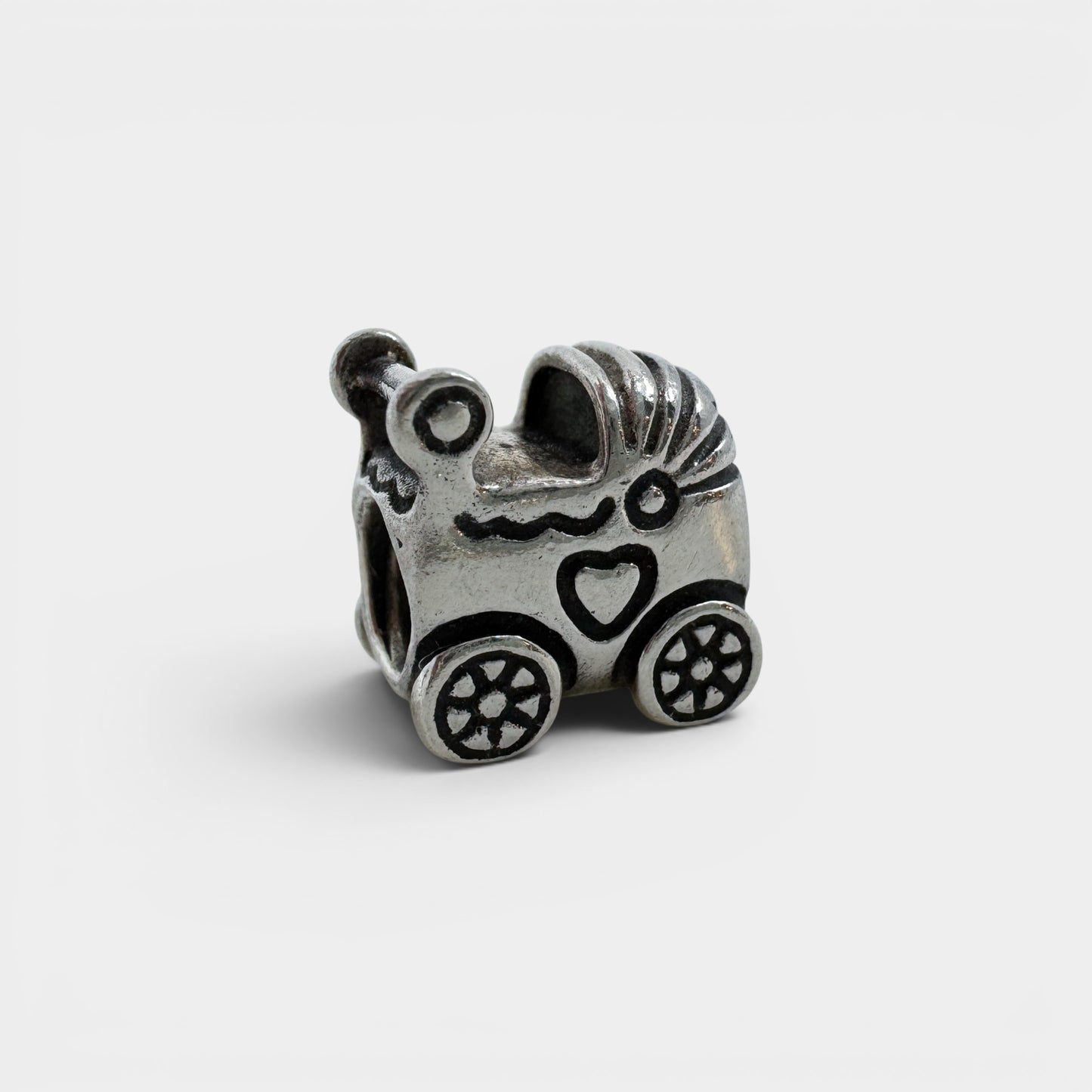 Pandora Collection Of 15 Authentic Silver Charms & Storage Box
