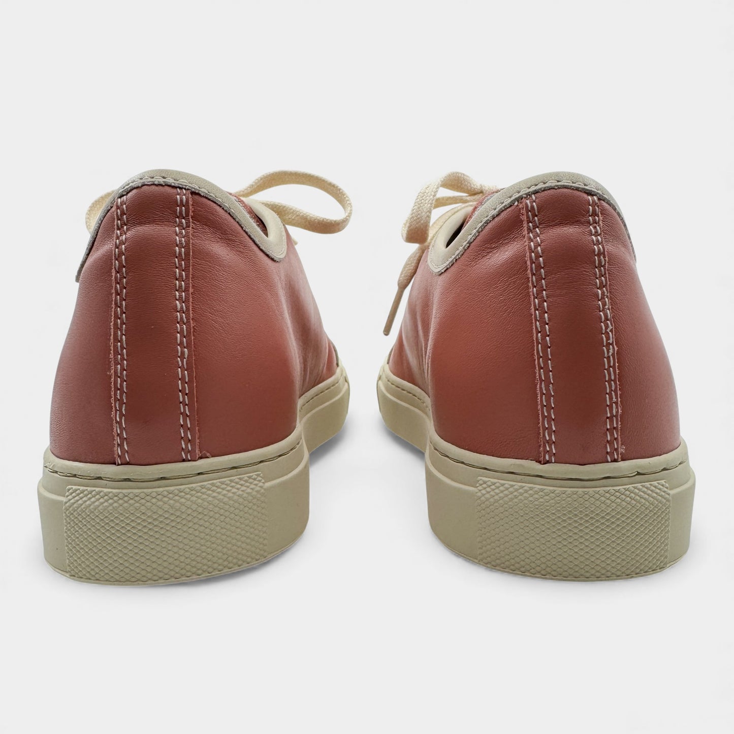 Sofie d’Hoore Pink Cream Leather Frida Sneakers EU40 ~ AU9