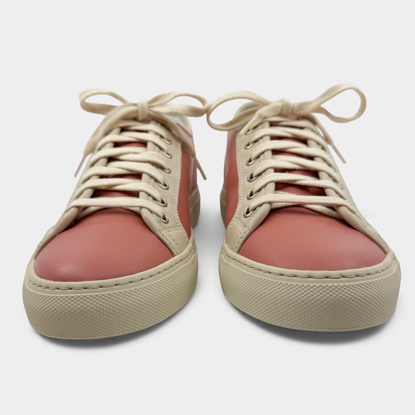 Sofie d’Hoore Pink Cream Leather Frida Sneakers EU40 ~ AU9