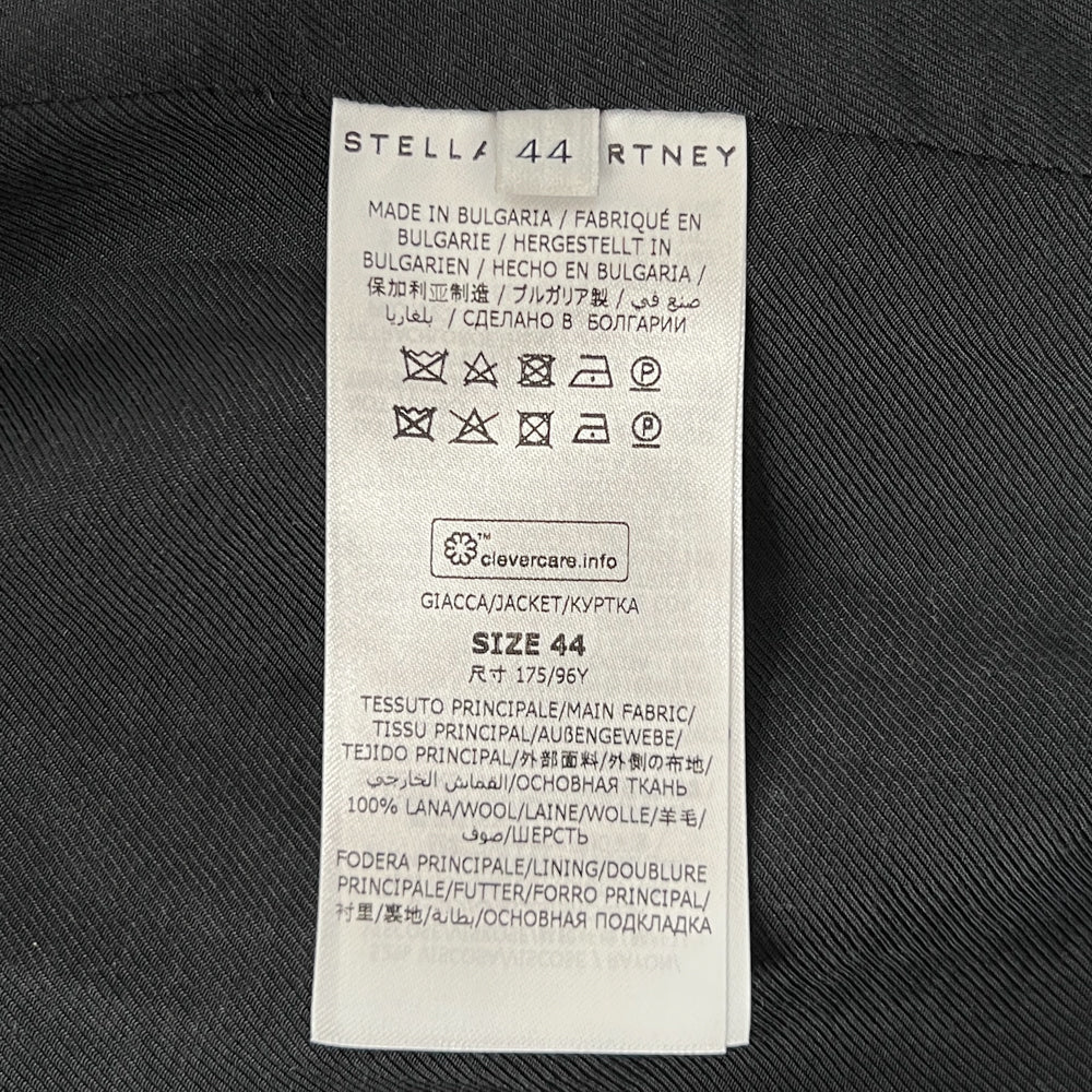 Stella McCartney Single Breasted Wool Blazer IT44 ~ AU12