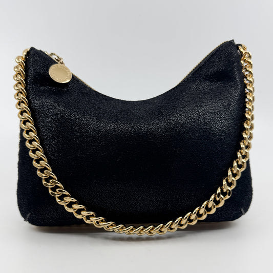 Stella McCartney Black Falabella Zip Mini Shoulder Bag