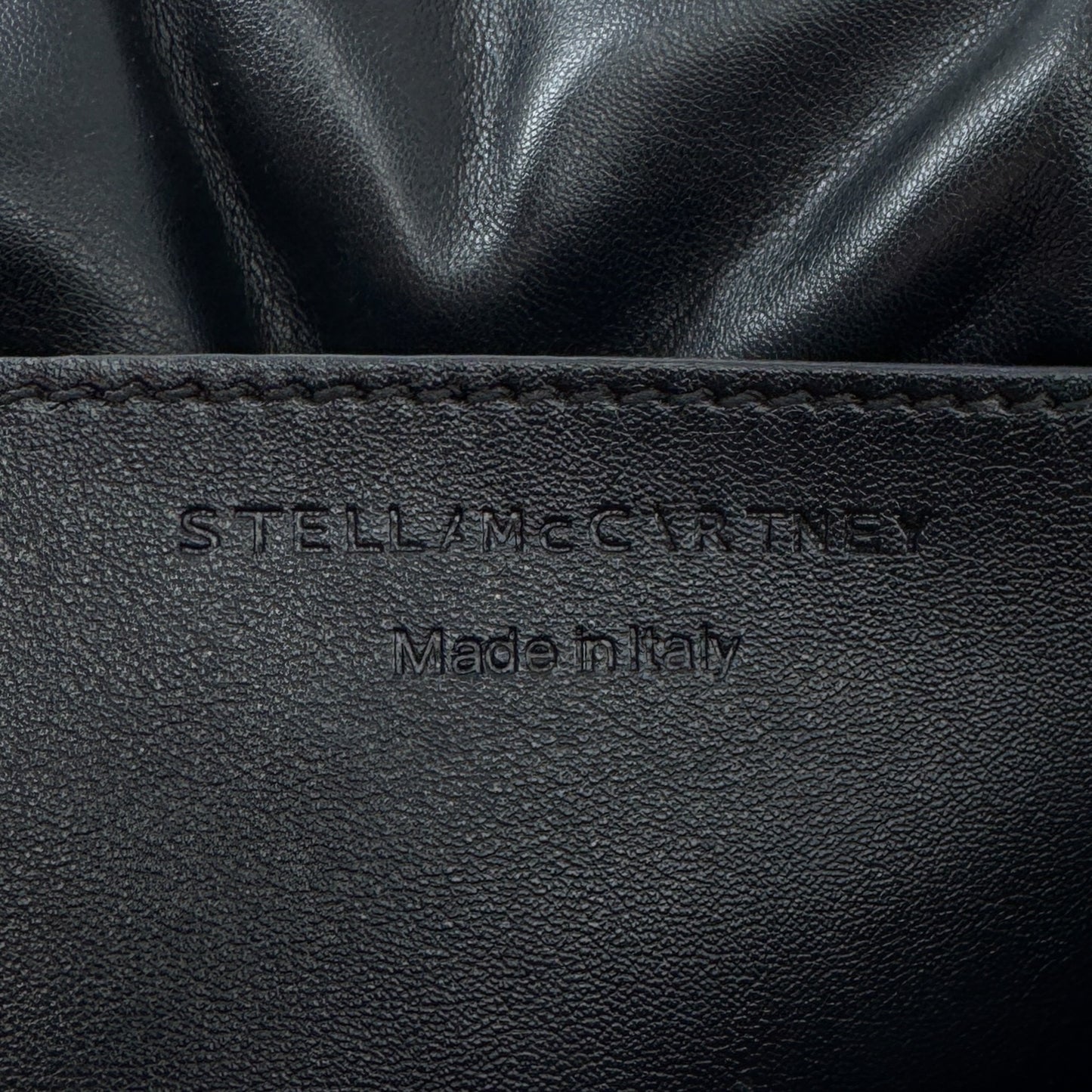 Stella McCartney Black Frayme Padded Shoulder Bag Medium