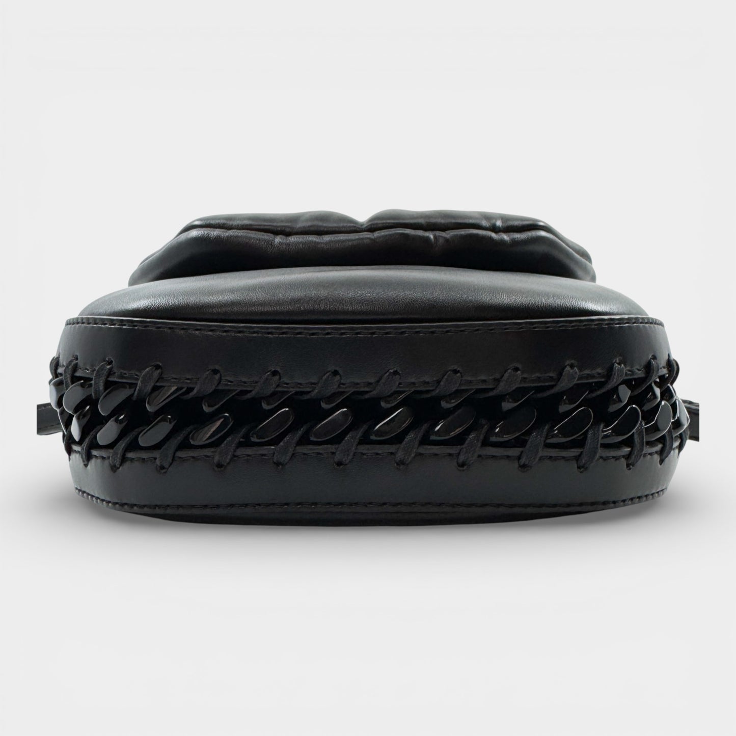 Stella McCartney Black Frayme Padded Shoulder Bag Medium