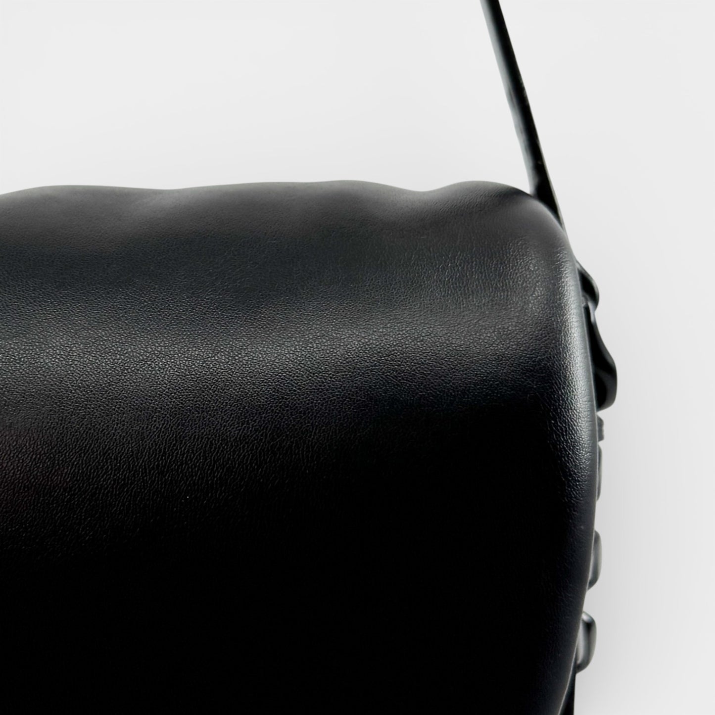 Stella McCartney Black Frayme Padded Shoulder Bag Medium