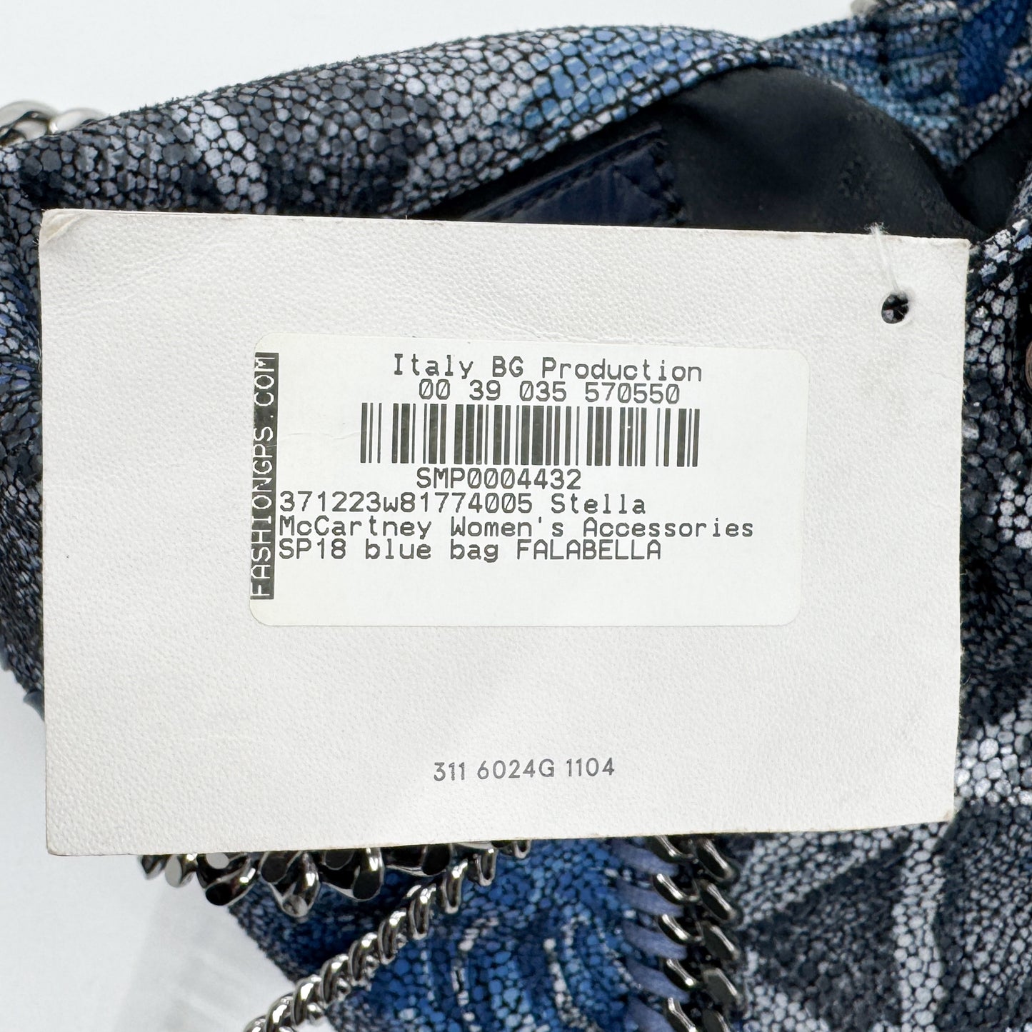 Stella McCartney Blue Snake & Jungle Print Falabella Mini Shoulder Bag