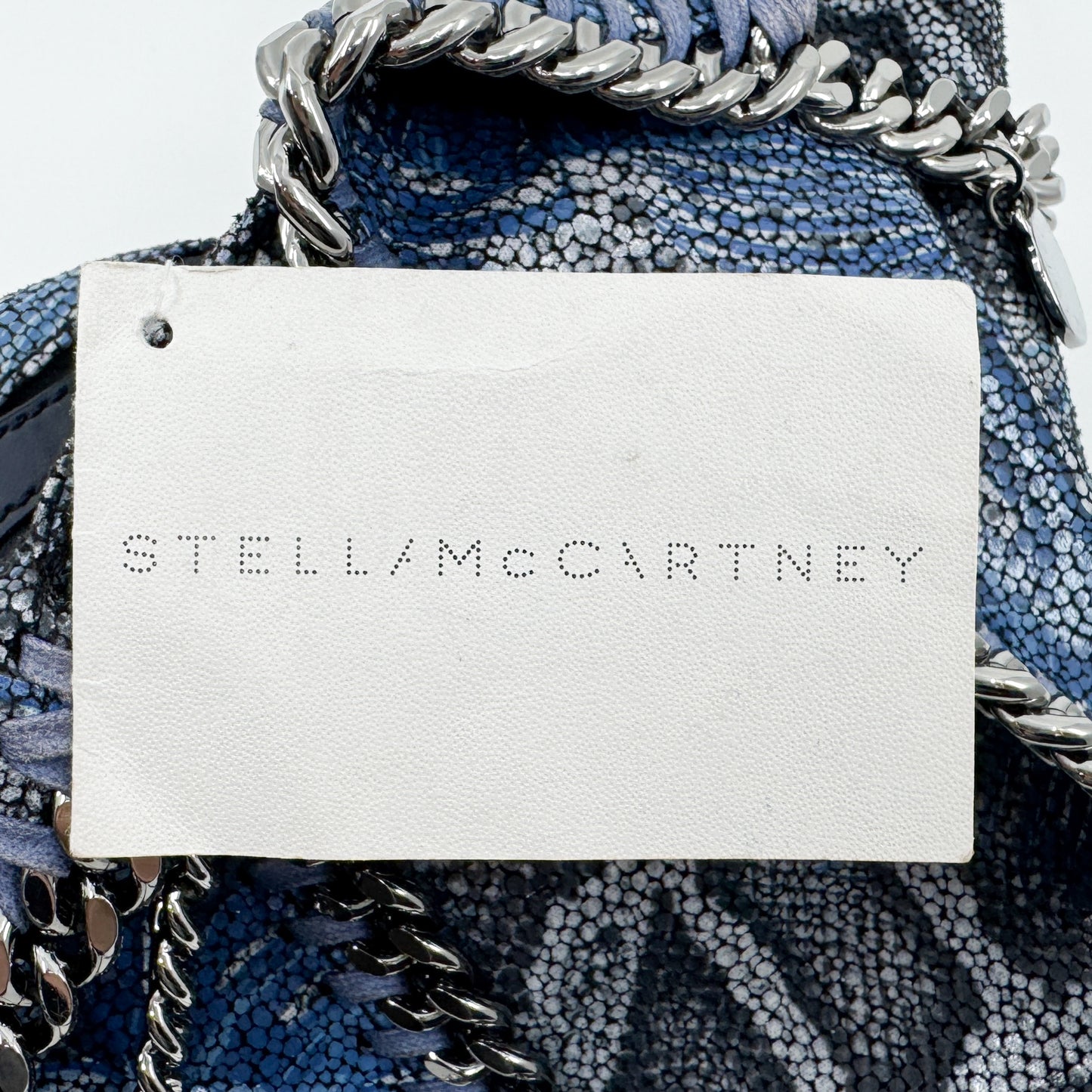 Stella McCartney Blue Snake & Jungle Print Falabella Mini Shoulder Bag