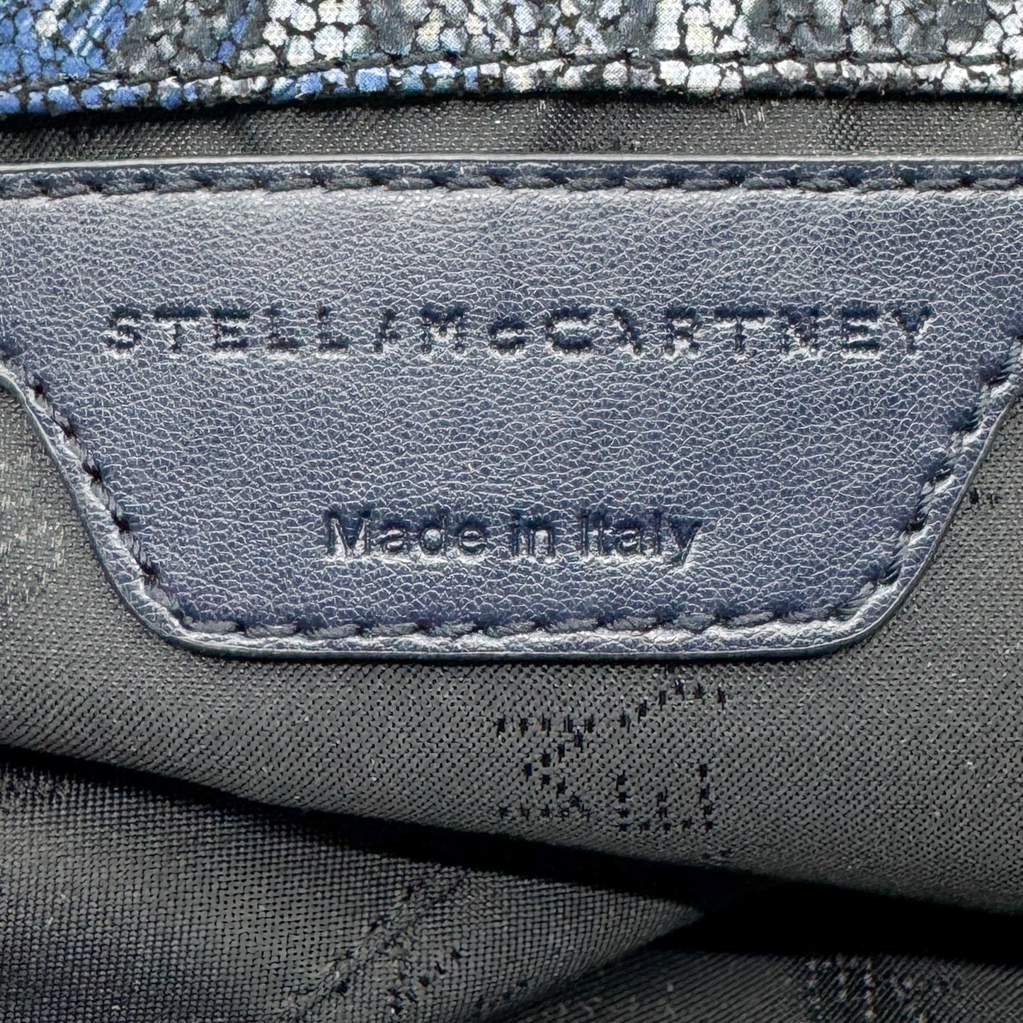 Stella McCartney Blue Snake & Jungle Print Falabella Mini Shoulder Bag