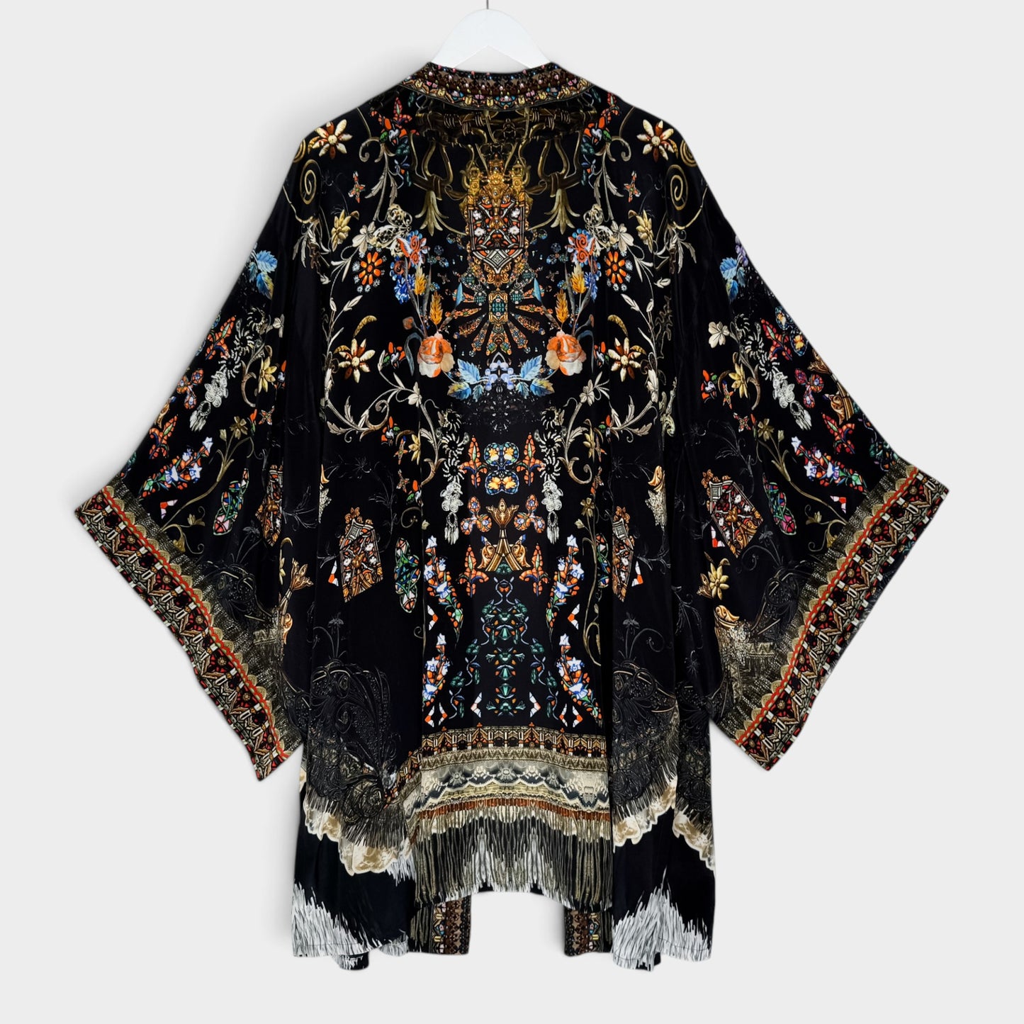 Camilla Night Garden Silk Floral Kimono Jacket Medium AU12~14 [NEW]