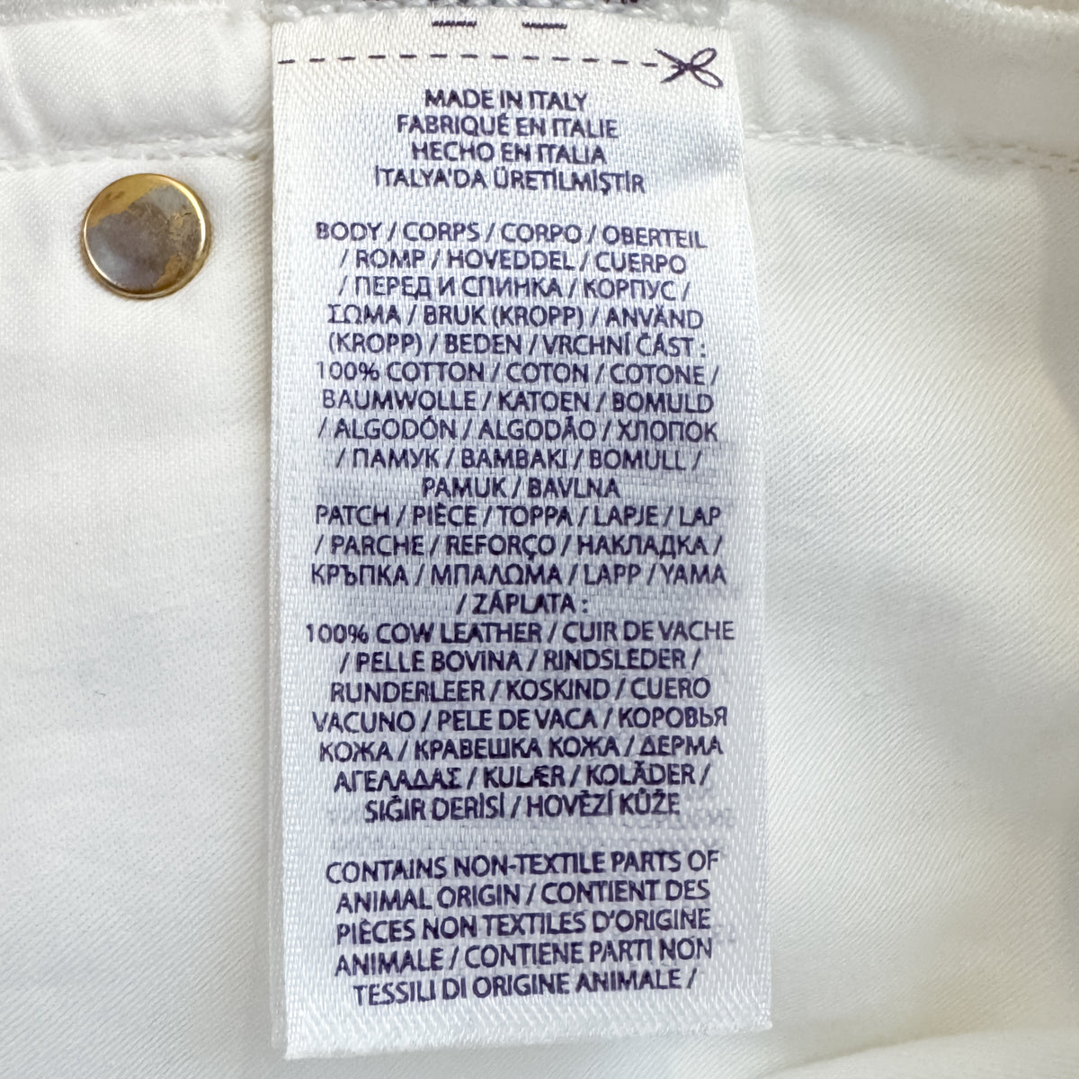Ralph Lauren White Denim Cotton White Jeans W28 ~ AU10 [NEW]