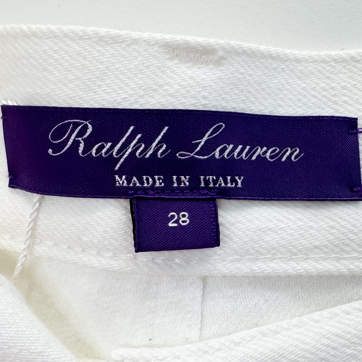Ralph Lauren White Denim Cotton White Jeans W28 ~ AU10 [NEW]