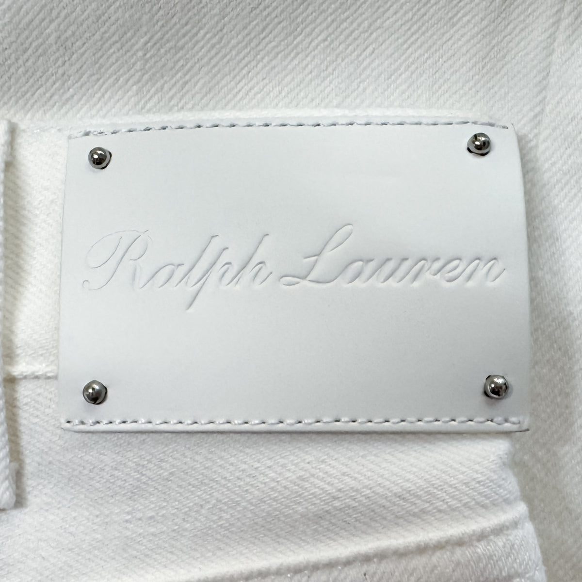 Ralph Lauren White Denim Cotton White Jeans W28 ~ AU10 [NEW]