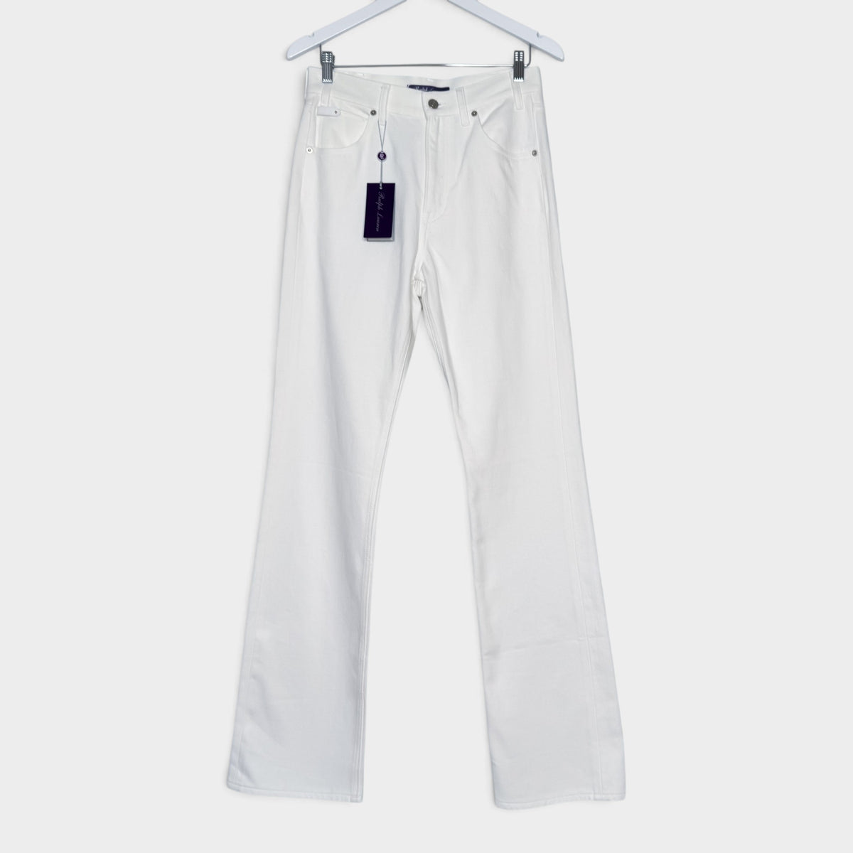 Ralph Lauren White Denim Cotton White Jeans W28 ~ AU10 [NEW]