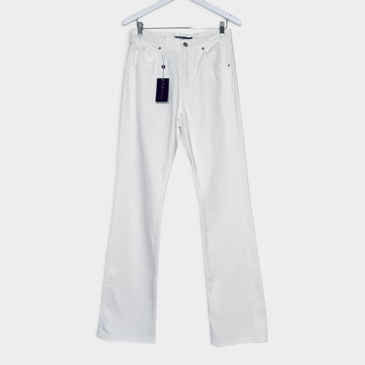 Ralph Lauren White Denim Cotton White Jeans W28 ~ AU10 [NEW]