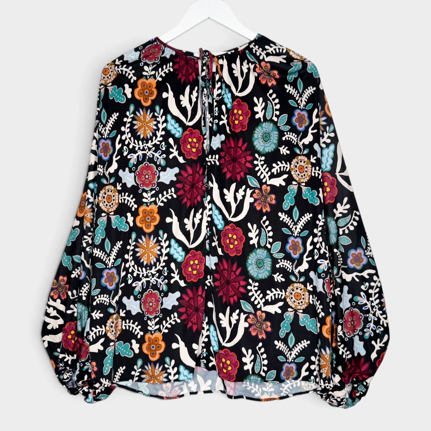 La Doublej  Multicoloured Floral Aphrodite Top X-Large ~ AU14-16