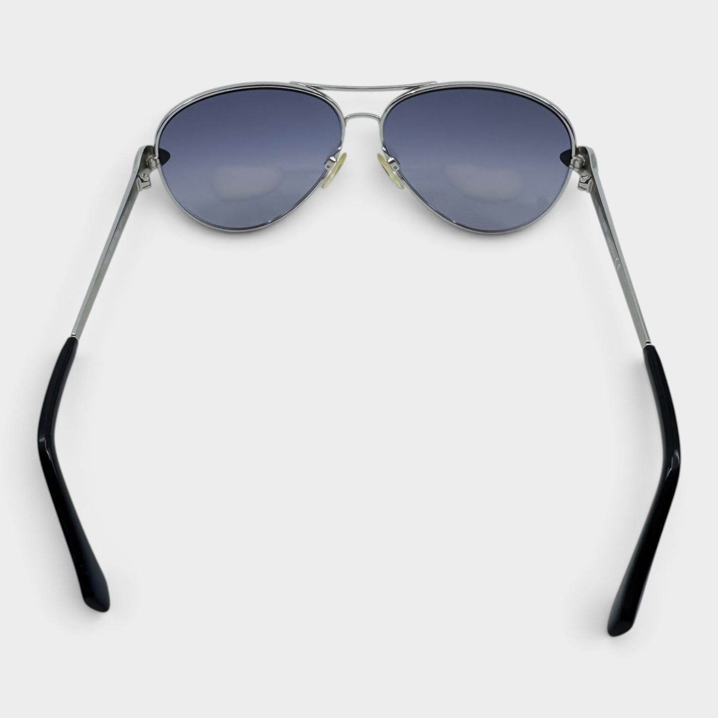 Roberto Cavalli Matar 884S Silver Blue Aviator Sunglasses