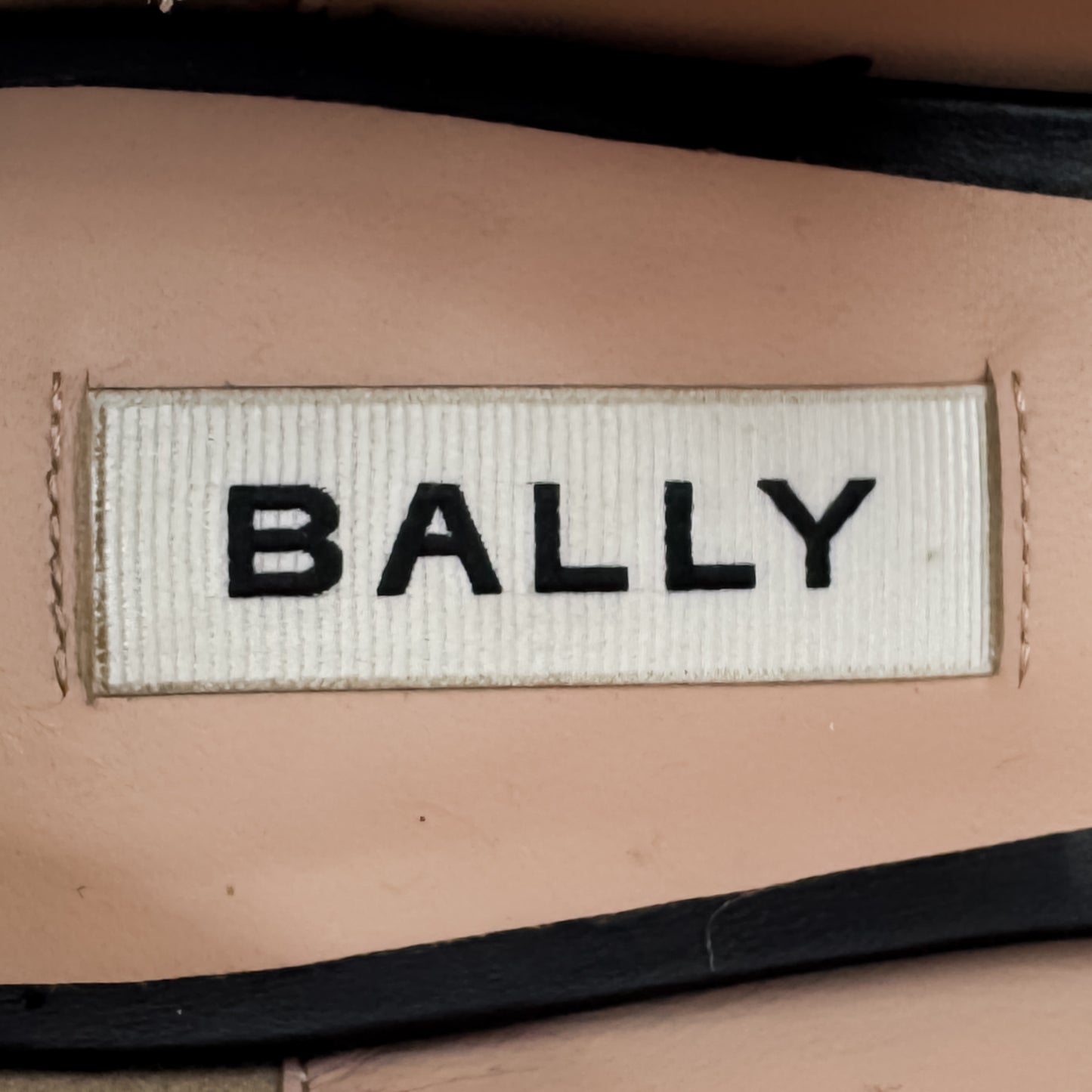 Bally Ballyrina Black Glitter Mary Jane Shoes Flat EU38.5 ~ AU7.5