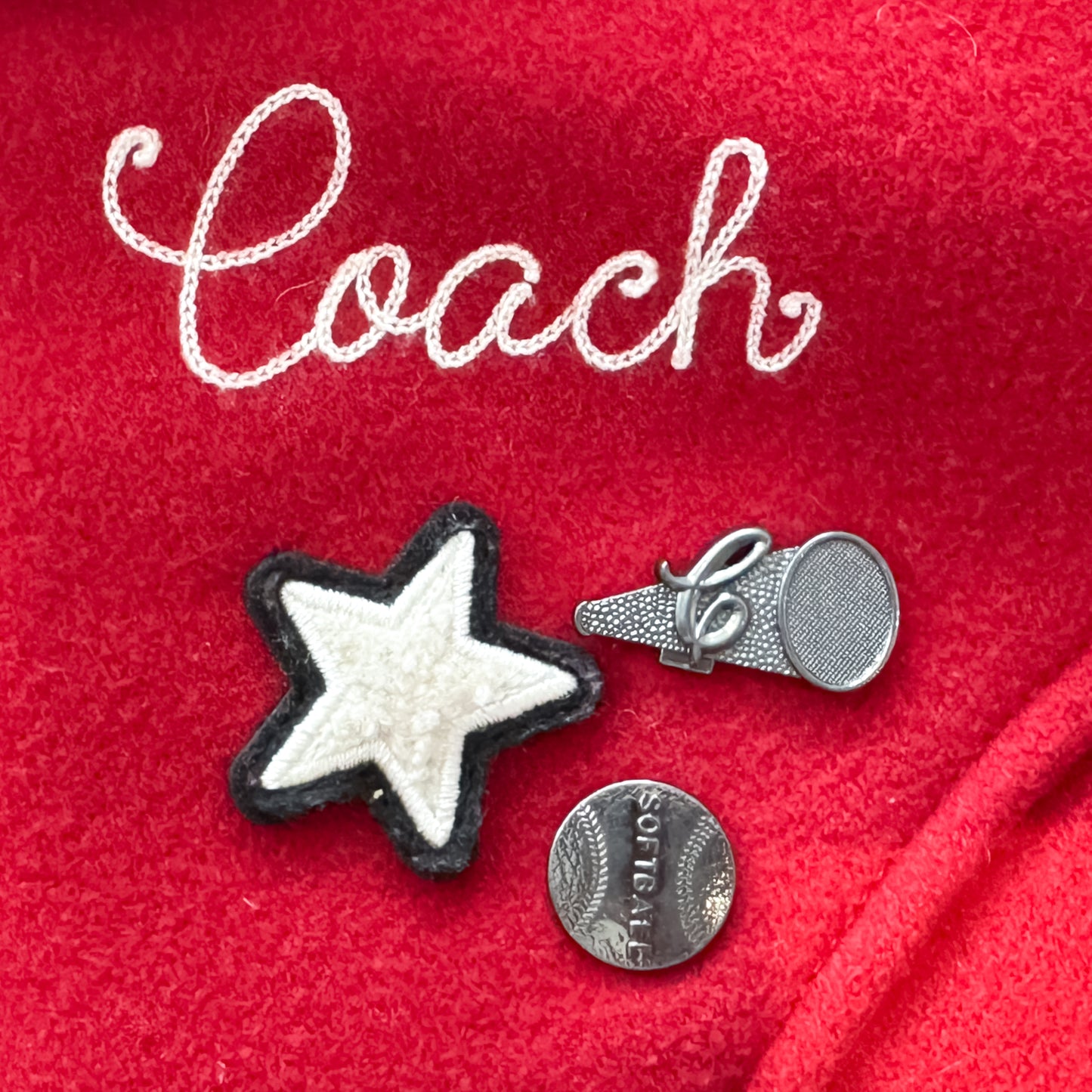 Coach Red Wool & Leather New York Varsity Jacket XS ~ Small ~ AU8
