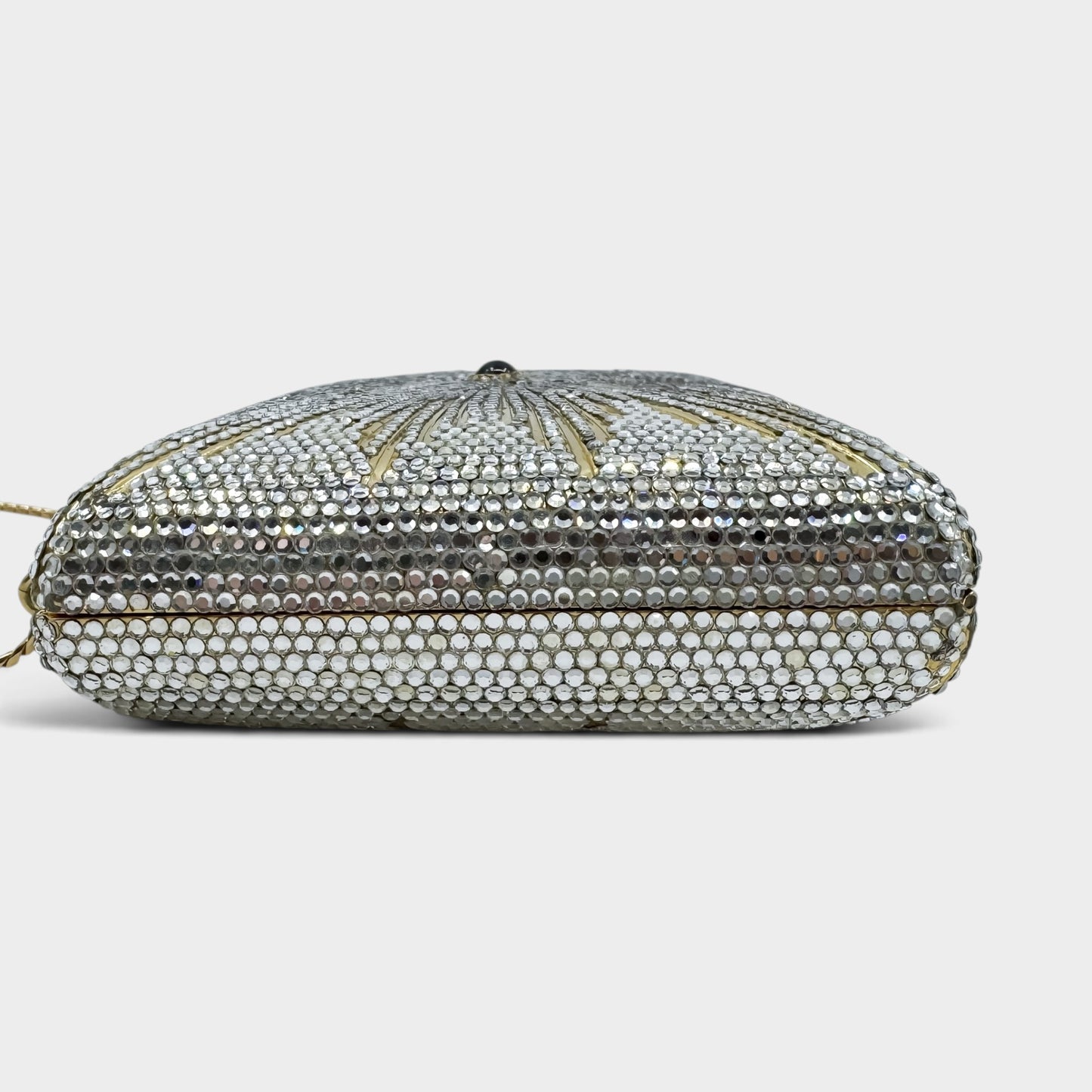 Judith Leiber Vintage Gold Starburst Box Minaudiere Clutch Bag [Rare]
