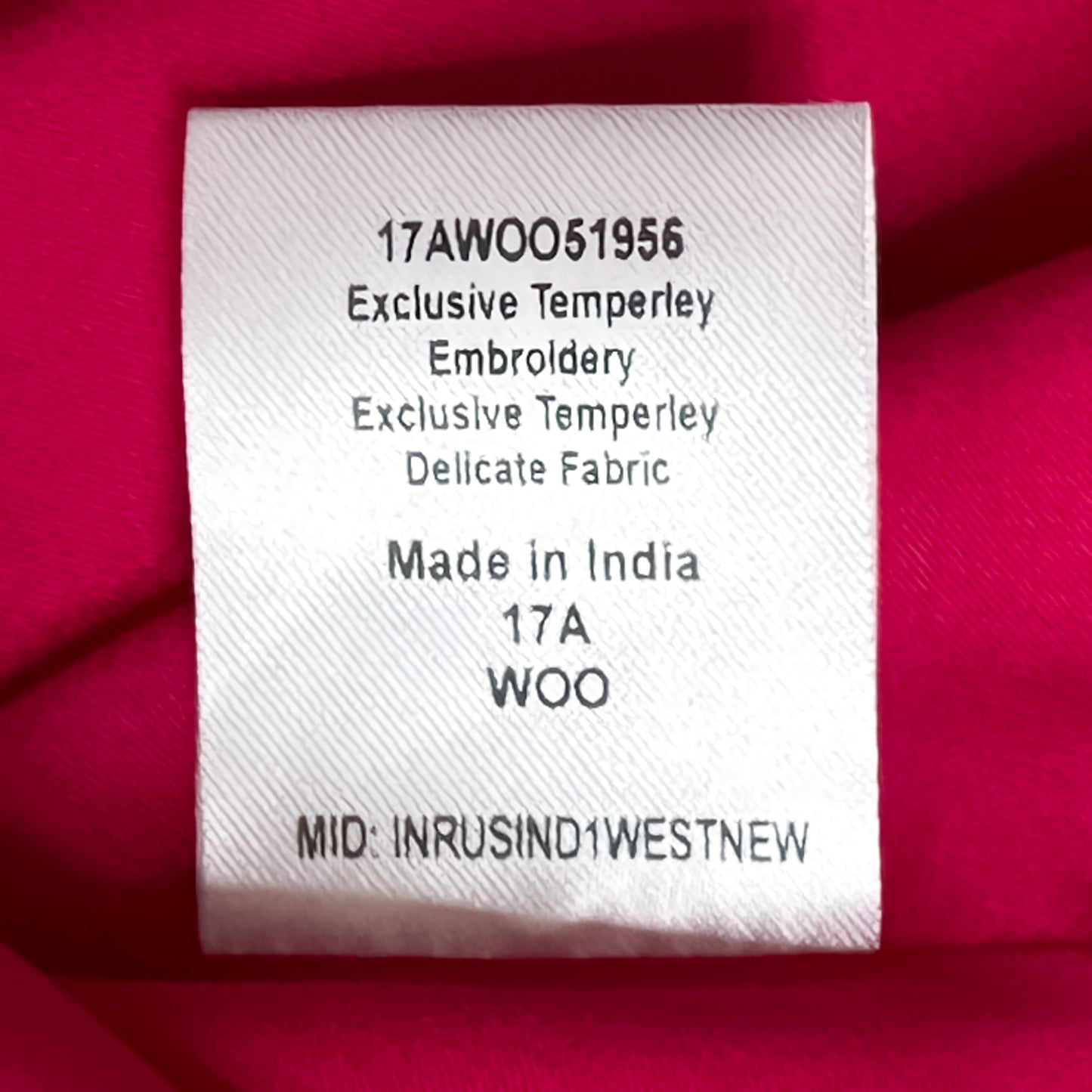 Temperley London Pink Embroidered Dress Large ~ AU14 [NEW]