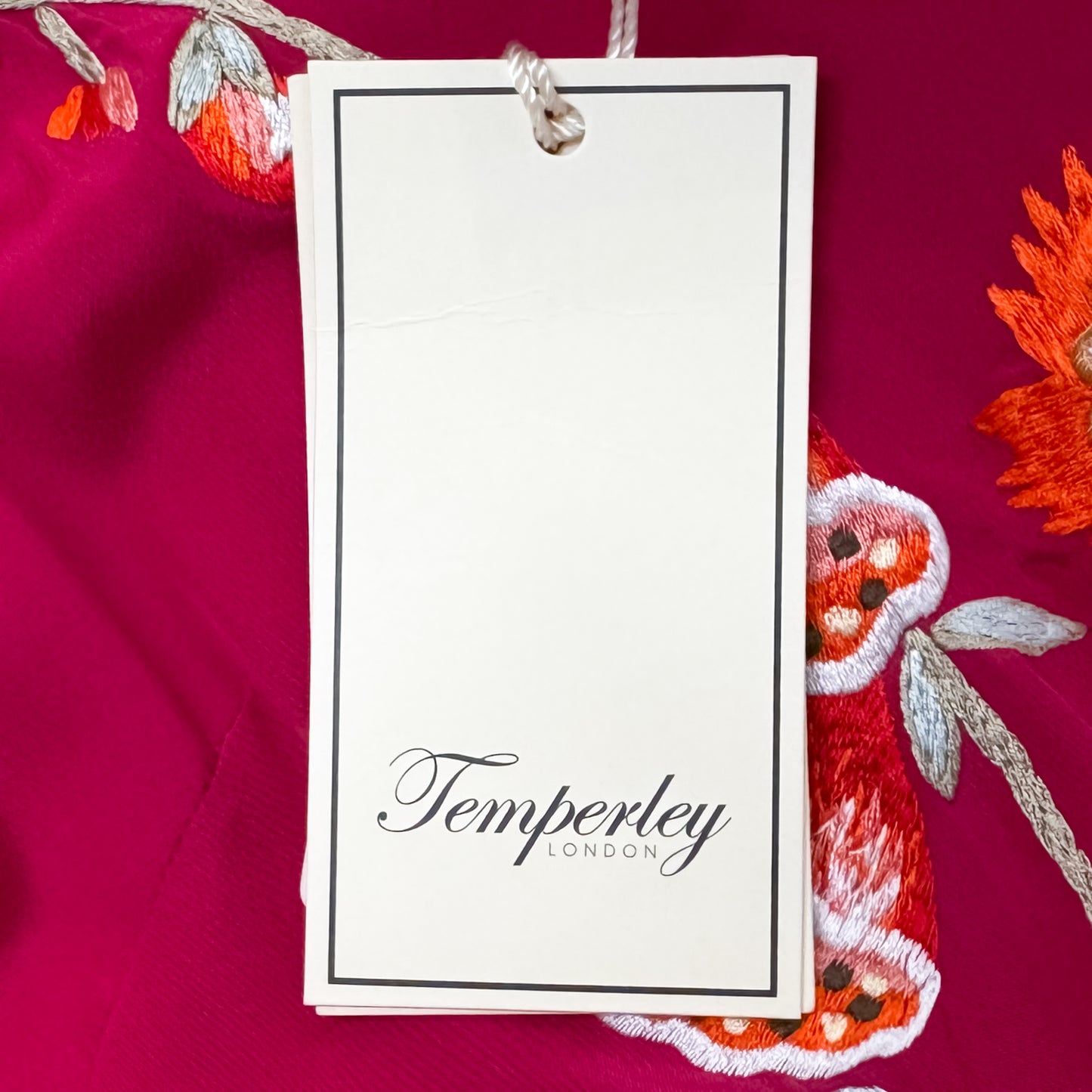 Temperley London Pink Embroidered Dress Large ~ AU14 [NEW]